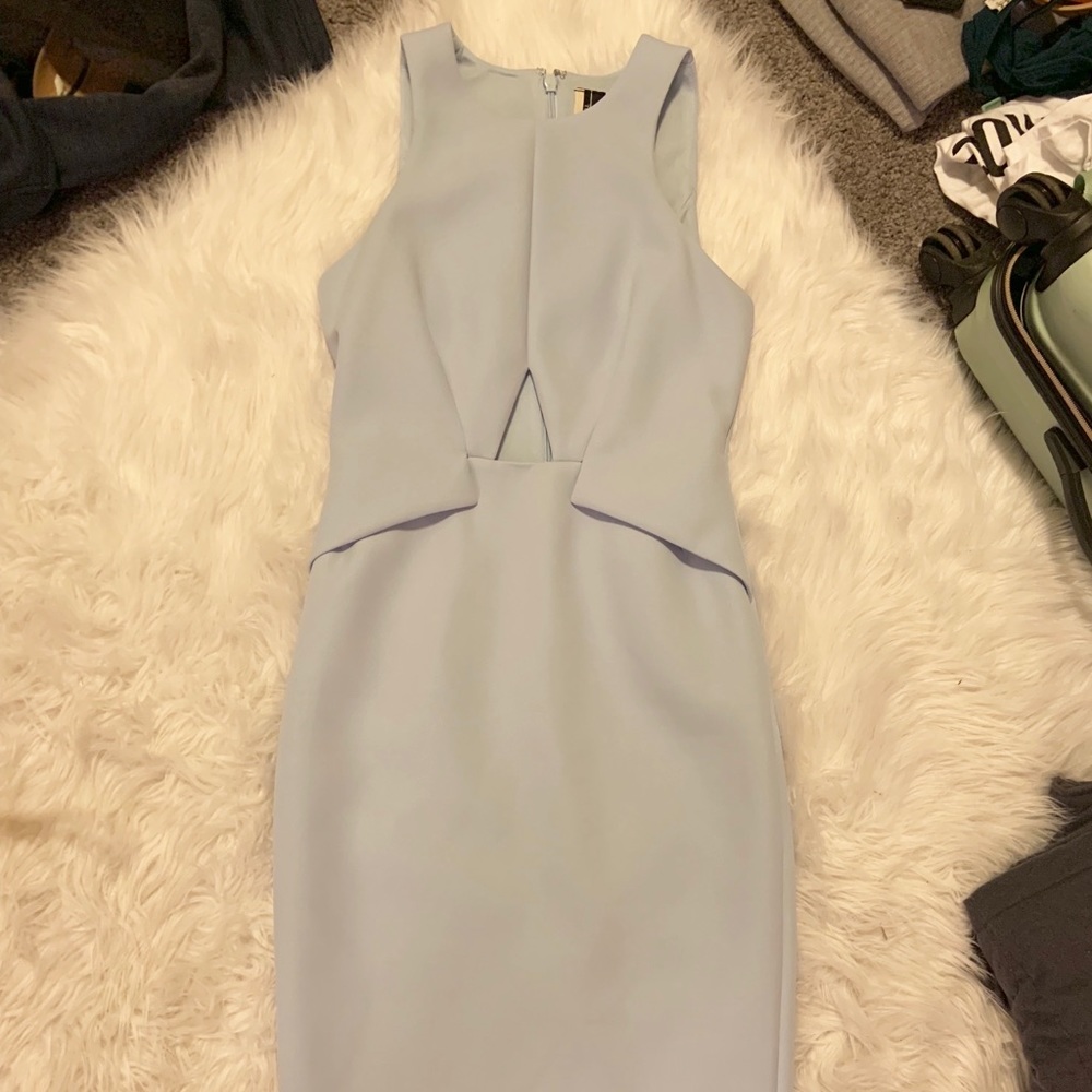 Midi dress. Sky blue